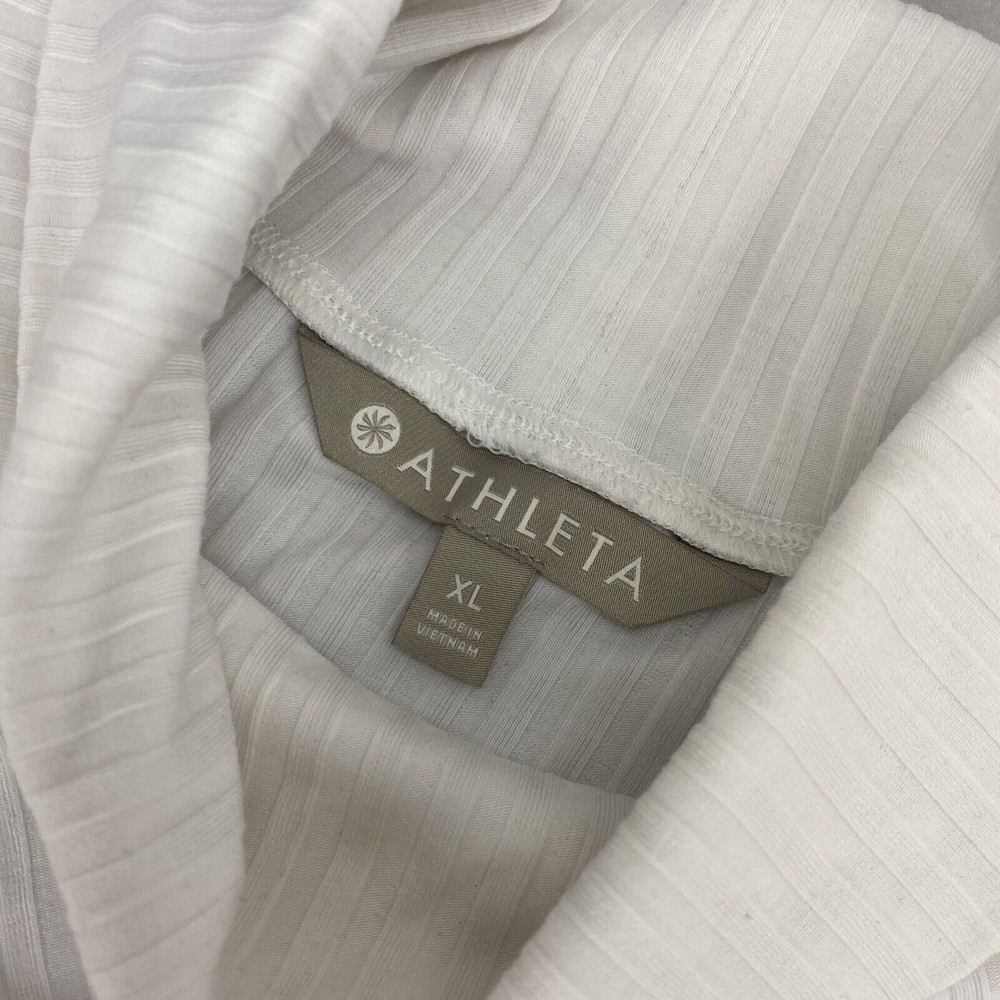 Athleta Women's Solid White Polyester Blend Long … - image 2